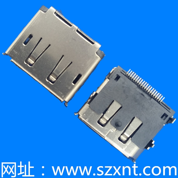 HDMI DP20Pin 前插后貼