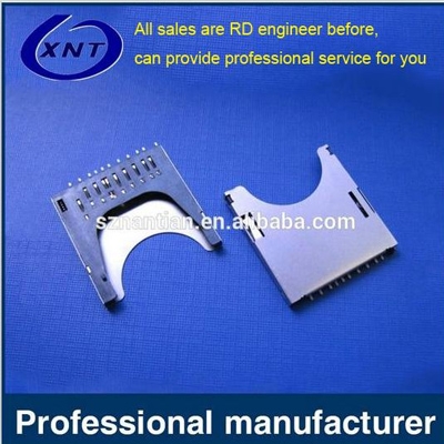 常熟TF card holder SD PUSH 2.75mm high solderband detection