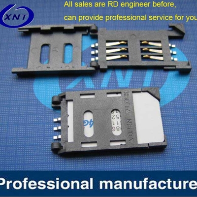 常熟SIM card holder CARD CONNECTOR 6PIN Clamshell