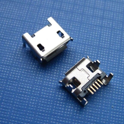 常熟microUSB B type 5pin (Soldering: SMT, Case: DIP) Flanged