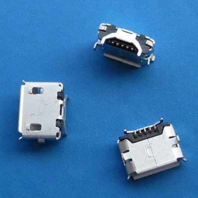 常熟microUSB B type 5pin (Soldering feet: SMT, Housing: DIP) Horns