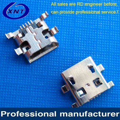 常熟microUSB B type 5pin (Soldering feet: SMT, Housing: DIP)