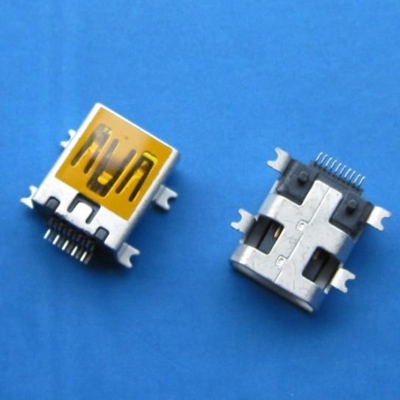 常熟miniUSB AB type 10pin Female (Soldering feet: SMT, Housing: SMT)