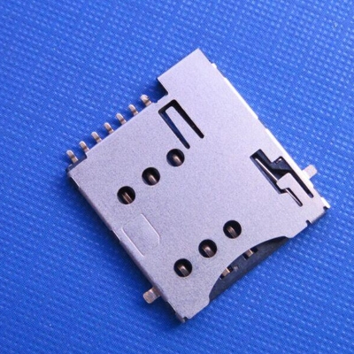 常熟microSim push type 6+1pin with CD can be reversed to the PCB